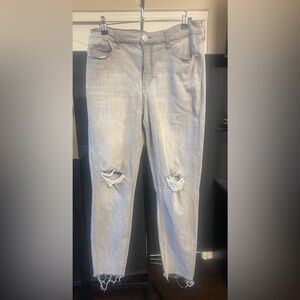 Forever 21 Grey distressed jeans